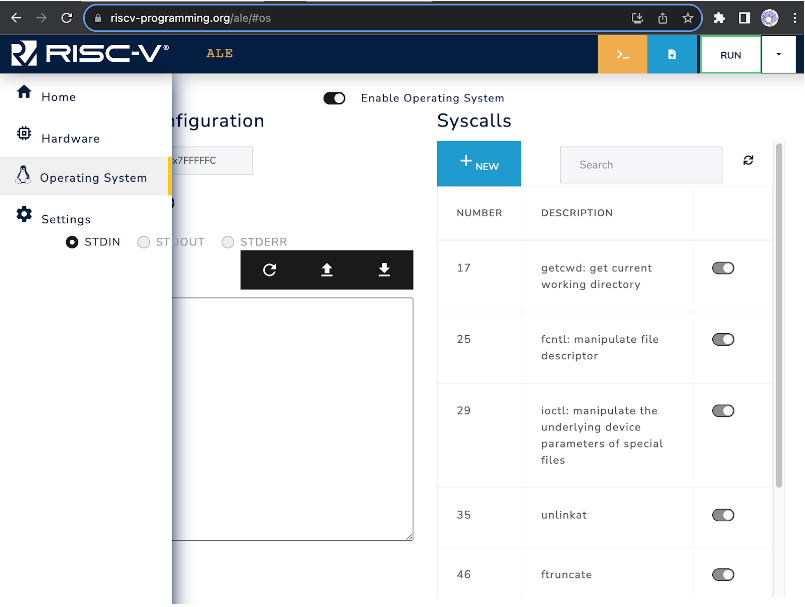 adjust syscalls