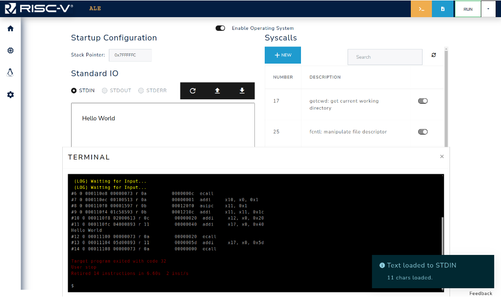 os standard io after