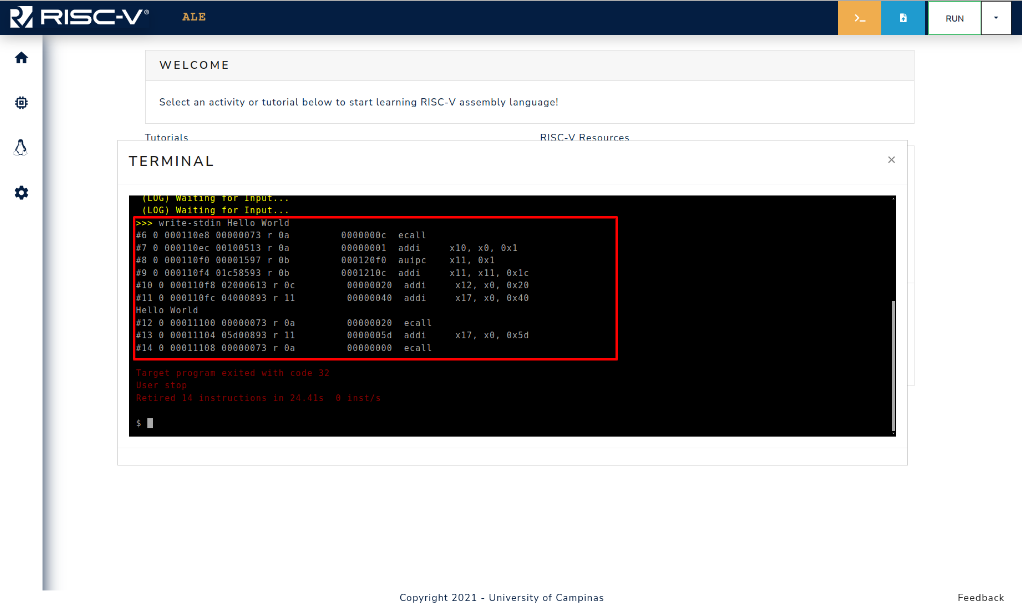 write-stdin command usage