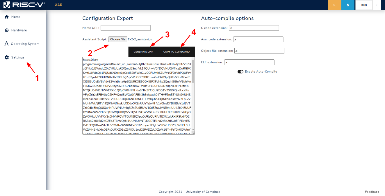 assistant link generation